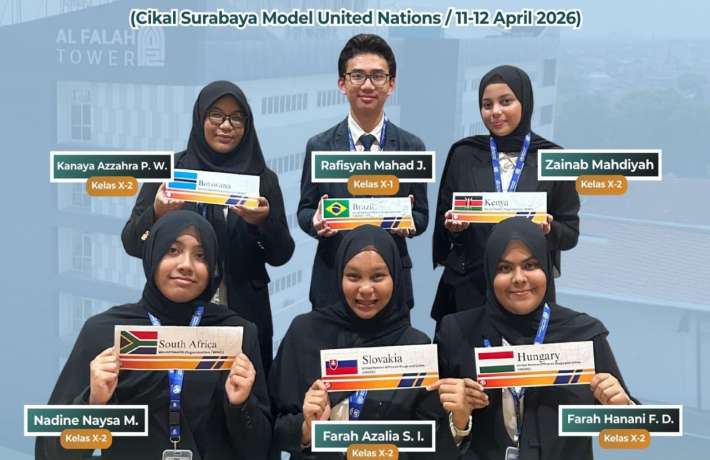 Siswa SMA Al Falah Darmo Surabaya Tampil Gemilang di CASMUN 2026, Siap Jadi Pemimpin Dunia